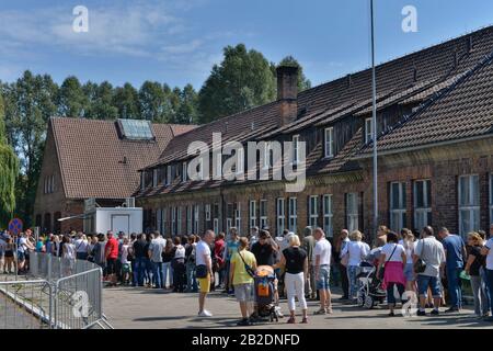 Besucherzentrum, Stammlager ich Konzentrationslager Auschwitz-Birkenau, Auschwitz, Polen Stockfoto