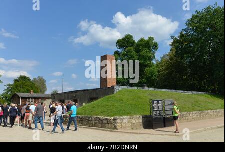 Gaskammer, Stammlager ich Konzentrationslager Auschwitz-Birkenau, Auschwitz, Polen Stockfoto