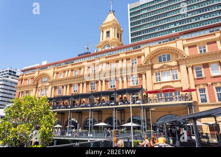 Auckland Ferry Terminal, Auckland Waterfront, Stadtzentrum, Auckland, Auckland Region, Neuseeland Stockfoto