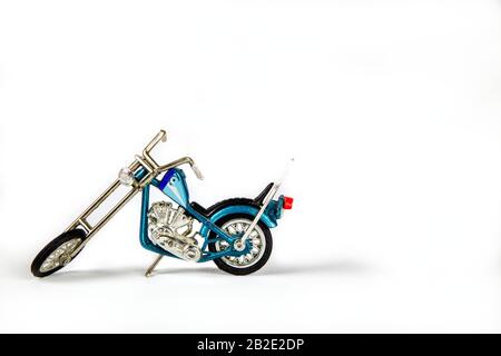 Foto eines You Motorrads auf weißem Hintergrund Ver. 2 Stockfoto
