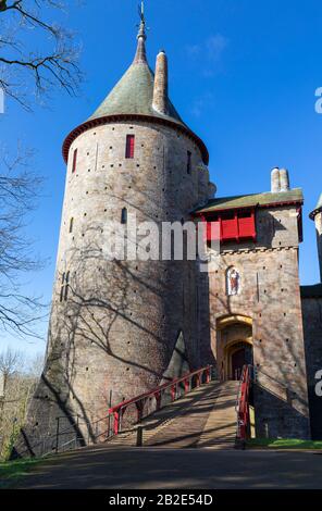 Castell Coch (Red Castle), Tongwynlais, Wales Stockfoto