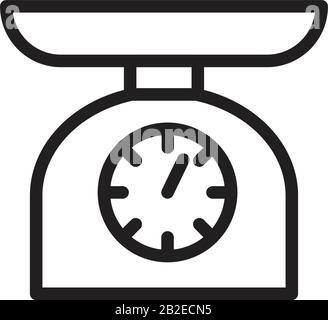 Vorlage für das Gewichtssymbol in schwarz kann bearbeitet werden. Symbol für das Gewichtssymbol flache Vektorgrafiken für Grafik- und Webdesign. Stock Vektor