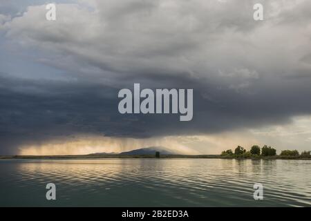 Mud Lake Sunset III Stockfoto