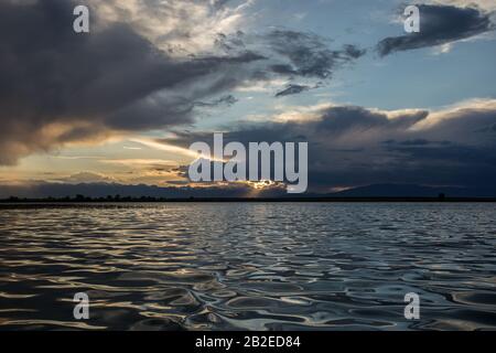 Mud Lake Sunset Stockfoto