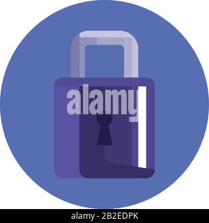 Vorhängeschloss Anlage vektor design Stock Vektor