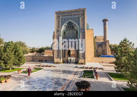 GUR-e-Amir-Mausoleum, Gur-Emir, Samarkand, Usbekistan, Zentralasien, Asien Stockfoto