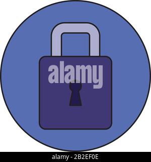 Vorhängeschloss Anlage vektor design Stock Vektor