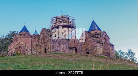 Kloster Kecharis in Tsaghkadzor in Armenien Stockfoto