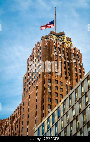 Guardian Building, ein Art Deco Wahrzeichen, in Detroit, MI Stockfoto