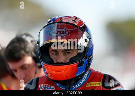 Leon Haslam (GBR), Honda CBR1000RR, WorldSBK 2020. Superpole-Rennen Am Sonntag. Phillip Island Circuit, Victoria, Australien. März 2020 Stockfoto