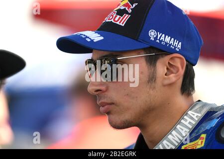 Der türkische Fahrer Toprak Razgatlioglu ist am Start für den Sunday Superpole, Yamaha YZF R1, WorldSBK 2020. Phillip Island Circuit, Victoria, Australien. März Stockfoto