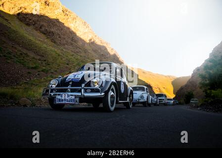 Volkswagen Familienausflug im Sommer Stockfoto