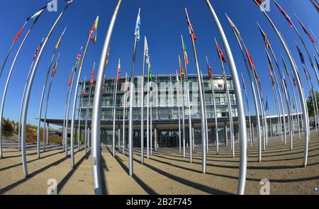 Halle 1, Neue Messe, Leipzig, Sachsen, Deutschland Stockfoto