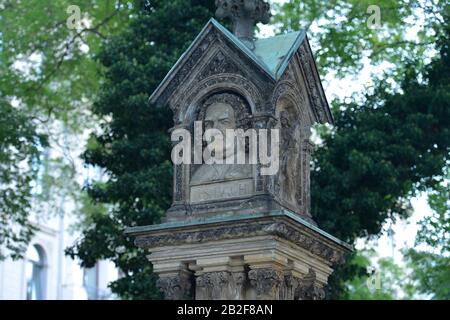 Bachdenkmal, Dittrichring, Leipzig, Sachsen, Deutschland Stockfoto