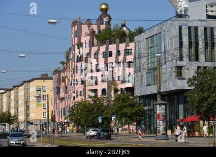 Gruene Zitadelle, Breiter Weg, Magdeburg, Sachsen-Anhalt, Deutschland Stockfoto