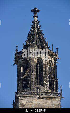 Kirchturm, Magdeburger Dom, Am Dom, Magdeburg, Sachsen-Anhalt, Deutschland Stockfoto