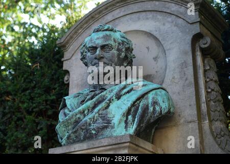 Karl-Immermann-Denkmal, Danzstrasse, Magdeburg, Sachsen-Anhalt, Deutschland Stockfoto