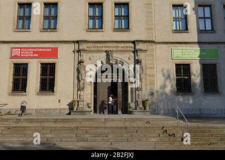 Ortsgemeinde Museum, Otto-von-Guericke-Straße, Magdeburg, Sachsen-Anhalt, Deutschland Stockfoto