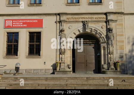 Ortsgemeinde Museum, Otto-von-Guericke-Straße, Magdeburg, Sachsen-Anhalt, Deutschland Stockfoto