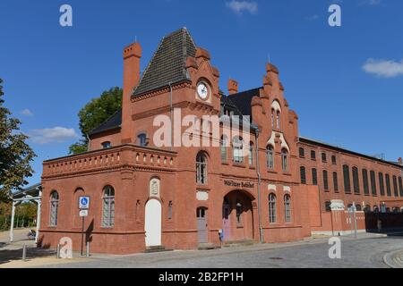 Woerlitzer Bahnhof, Dessau, Sachsen-Anhalt, Deutschland Stockfoto