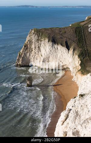 Bat's Head and Butter Rock, Jurassic Coast, Dorset, England, Großbritannien Stockfoto