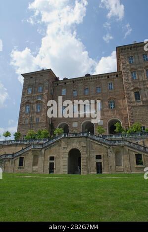 Italien, Piemont, Turin, Herzogliches Schloss von Agliè. Es gehört zu den Savoy Residences, einem UNESCO-Weltkulturerbe. Stockfoto