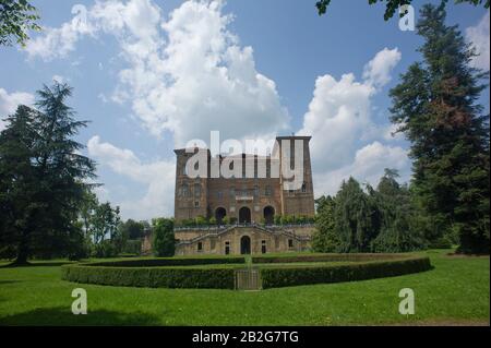 Italien, Piemont, Turin, Herzogliches Schloss von Agliè. Es gehört zu den Savoy Residences, einem UNESCO-Weltkulturerbe. Stockfoto