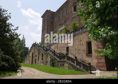 Italien, Piemont, Turin, Herzogliches Schloss von Agliè. Es gehört zu den Savoy Residences, einem UNESCO-Weltkulturerbe. Stockfoto