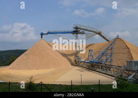 Zellulose-Und Papierfabrik Rosenthal, Blankenstein, Thüringen, Deutschland Stockfoto