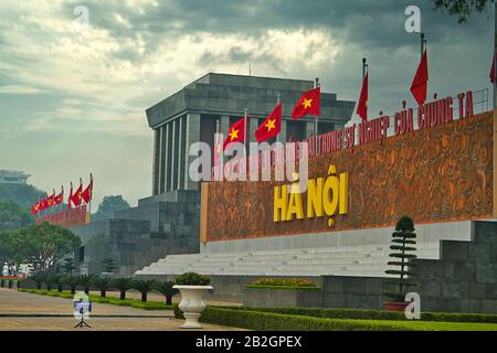 Das Ho Chi Minh Mausoleum, Hanoi, Vietnam.