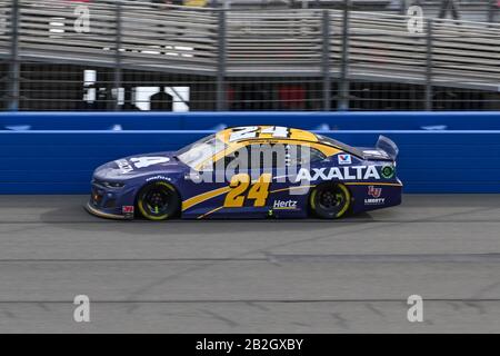 NASCAR Cup Series-Fahrer William Byron (24) während des NASCAR Auto Club 400, Sonntag, 1. März 2020, in Fontana, Kalifornien, USA. (Foto von IOS/ESPA-Images) Stockfoto