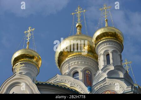 Russisch-Orthodoxe Kirche St. Peter Und Paul, König-Georg-Straße, Karlsbad, stilsicheren Stockfoto