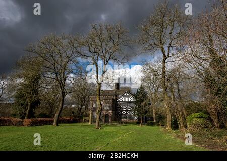 Bolton, Lancashire, 02. März 2020. Hall i'th' Wood Museum, Bolton. Samuel Cromptons Familie hat dort seinen Stammort erreicht, und hier hat er die sich drehenden mu erfunden Stockfoto