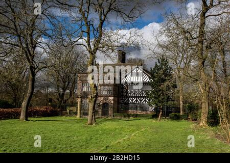 Bolton, Lancashire, 02. März 2020. Hall i'th' Wood Museum, Bolton. Samuel Cromptons Familie hat dort seinen Stammort erreicht, und hier hat er die sich drehenden mu erfunden Stockfoto