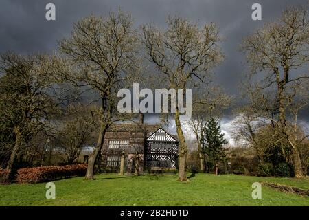 Bolton, Lancashire, 02. März 2020. Hall i'th' Wood Museum, Bolton. Samuel Cromptons Familie hat dort seinen Stammort erreicht, und hier hat er die sich drehenden mu erfunden Stockfoto