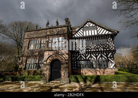 Bolton, Lancashire, 02. März 2020. Hall i'th' Wood Museum, Bolton. Samuel Cromptons Familie hat dort seinen Stammort erreicht, und hier hat er die sich drehenden mu erfunden Stockfoto