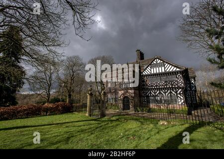 Bolton, Lancashire, 02. März 2020. Hall i'th' Wood Museum, Bolton. Samuel Cromptons Familie hat dort seinen Stammort erreicht, und hier hat er die sich drehenden mu erfunden Stockfoto