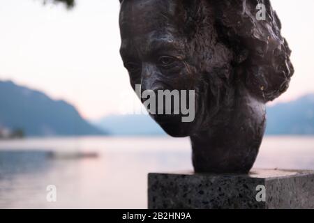 Miles Davis Monument in Montreux Stockfoto