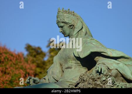 Sissi-Denkmal, Budapest, Ungarn Stockfoto