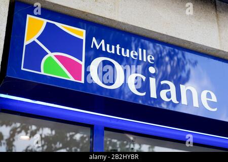 Bordeaux, Aquitanien / Frankreich - 09 24 2019 : Mutuelle Ociane Matmut Group French Mutual Stockfoto