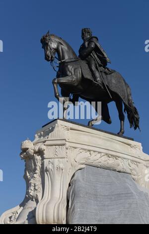 Andrassy-Denkmal, Kossuth ter, Budapest, Ungarn Stockfoto