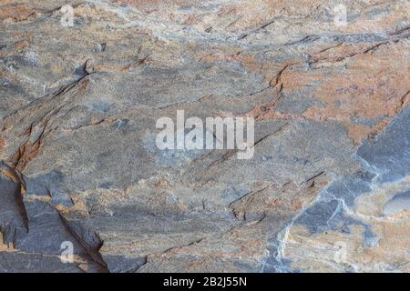 Detailansicht der Slate Rock-Textur Stockfoto