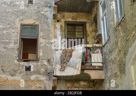 Altbau, Juedisches Viertel, Budapest, Ungarn Stockfoto