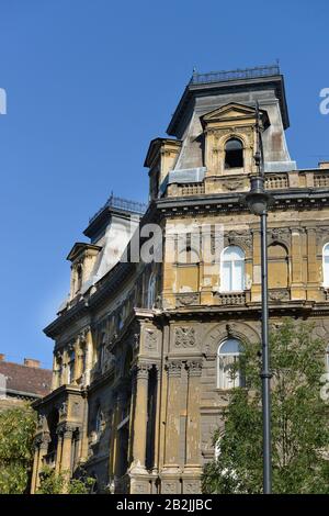 Altbau, Kodaly Koeroend, Budapest, Ungarn Stockfoto