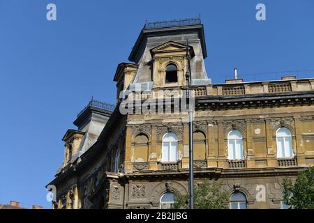 Altbau, Kodaly Koeroend, Budapest, Ungarn Stockfoto