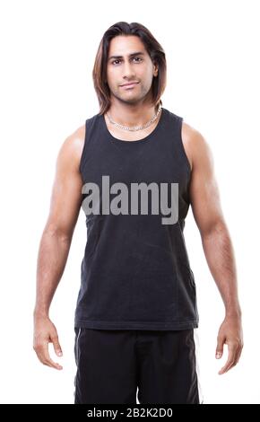 Starker Inder im Studio Stockfoto