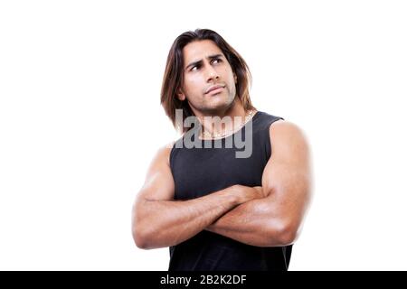 Starker Inder im Studio Stockfoto