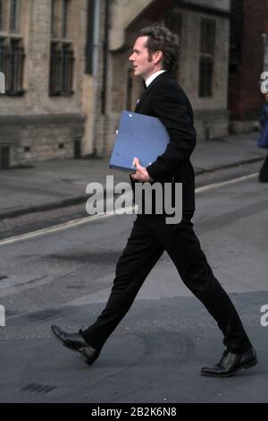 Shaun Evans spielt den jungen Inspektor Morse in der ITV-Dramaserie Endeavour (ein Morse Prequel), die am 18. August 2019 in Oxford die 7. Serie gedreht hat (Bild©Jack Ludlam) Stockfoto