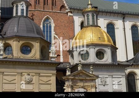 Vasa-Kapelle, Sigismund-Kapelle, Wawel-Kathedrale, Wawel, Krakau, Polen Stockfoto