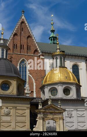 Vasa-Kapelle, Sigismund-Kapelle, Wawel-Kathedrale, Wawel, Krakau, Polen Stockfoto